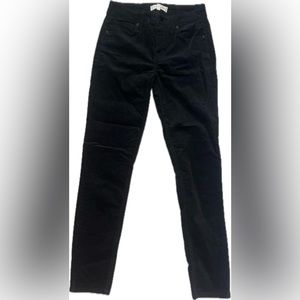 Harper Heritage Suede black mid rise skinny pants